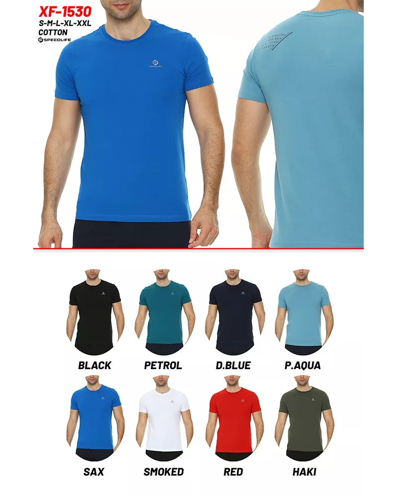 T-shirt à col rond en coton